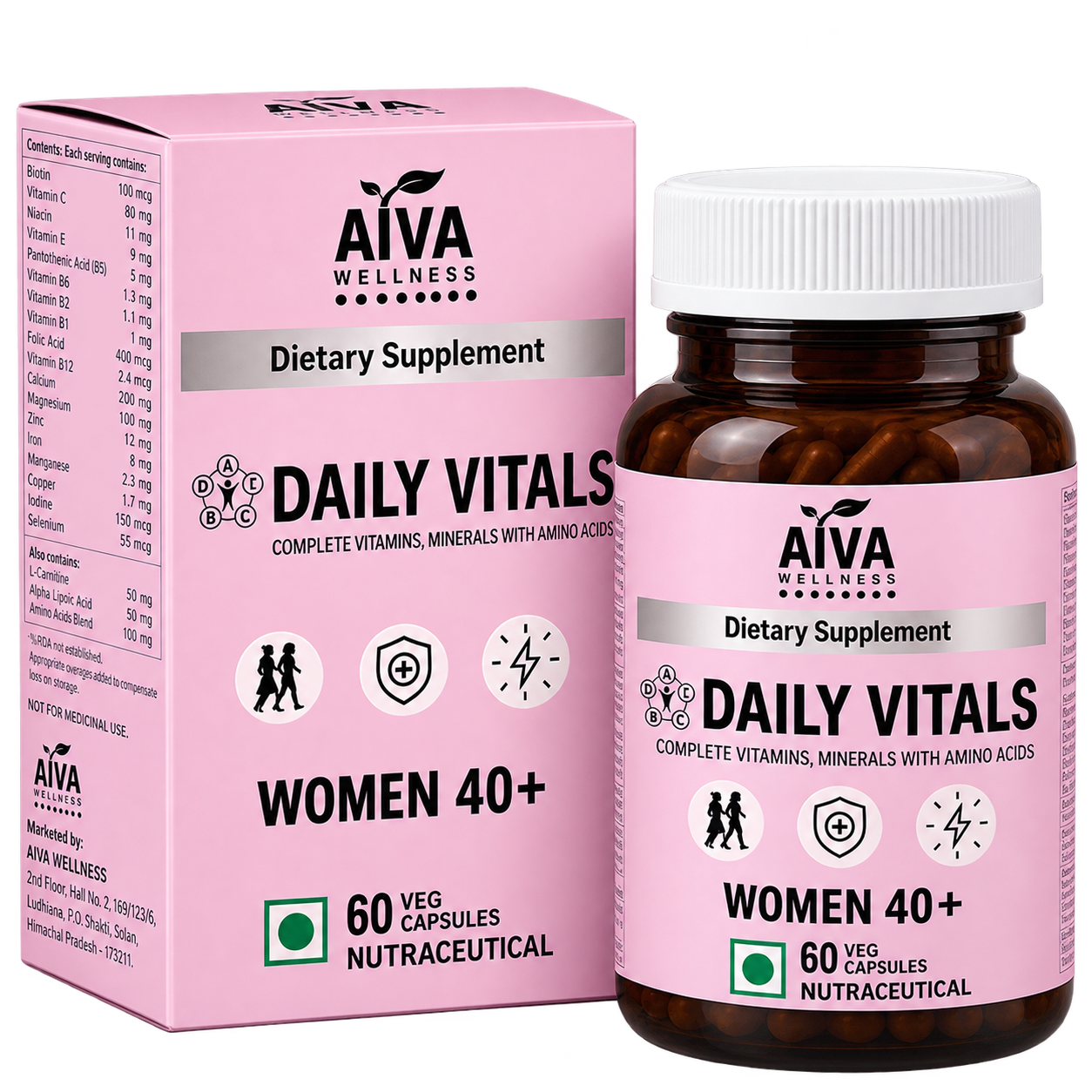 Aiva Wellness Daily Vitals for Women 40+